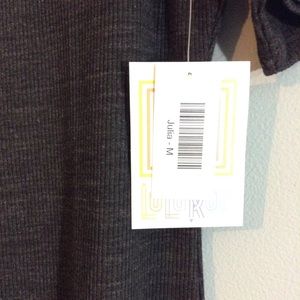 Charcoal gray ribbed Julia. **HTF**