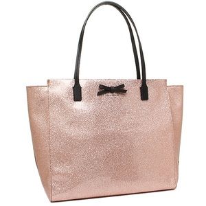 Taden Mavis Street tote in rose gold glitter