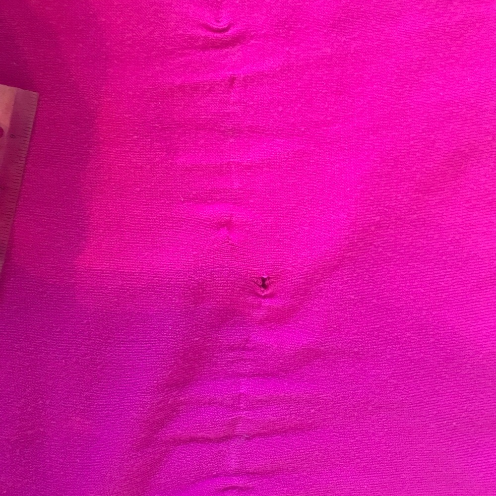 Hot Pink Thick Button Up Cardigan Sweater w Pocket - Picture 5 of 5