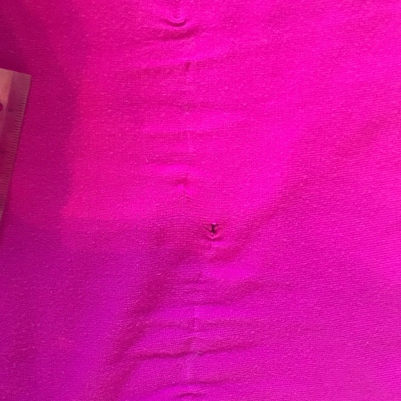 Hot Pink Thick Button Up Cardigan Sweater w Pocket - Picture 5 of 5