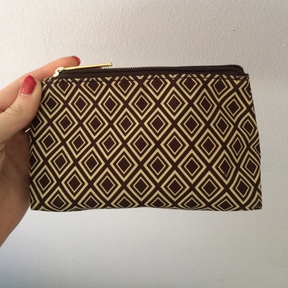 Paterned makeup bag