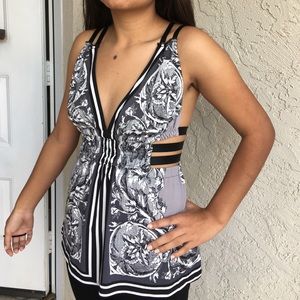 NWOT Express Elegant Stappy V-neck