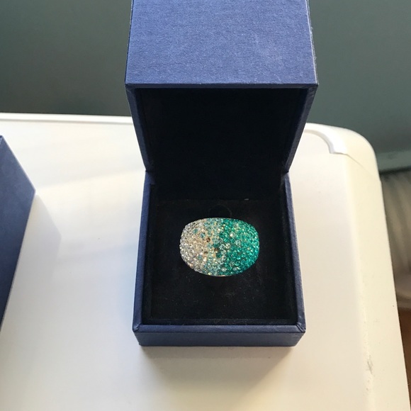 Blue and silver stone ring!