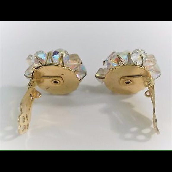 Vintage Silver-Tone Metal Large Aurora Borealis. - Picture 3 of 4