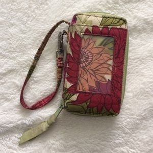 Vera Bradley Wristlet in "Hello Dahlia!"