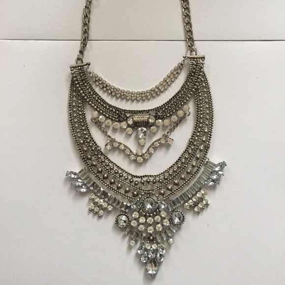 Statement bib necklace