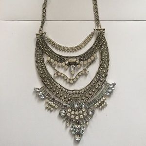 Statement bib necklace