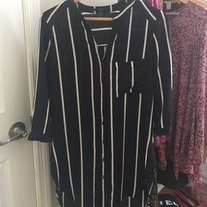 Forever 21 stripped blouse