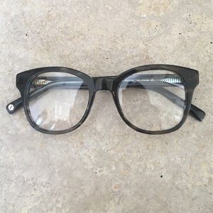 Warby Parker Mallory Blue Marblewood Frames