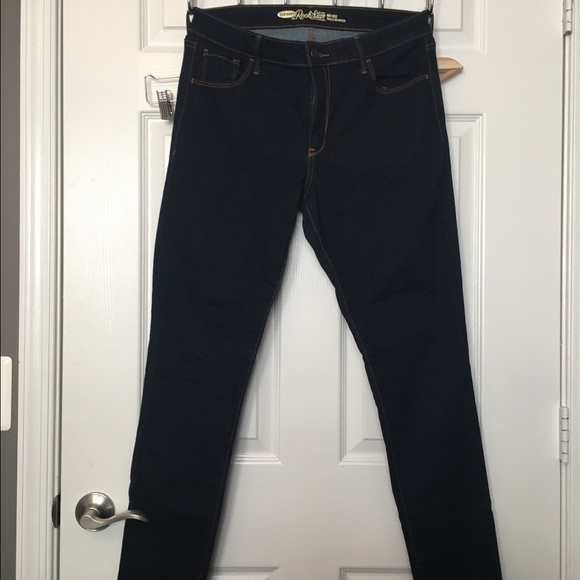 12L rockstar mid rise dark wash old navy jeans