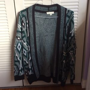 Knitted open cardigan