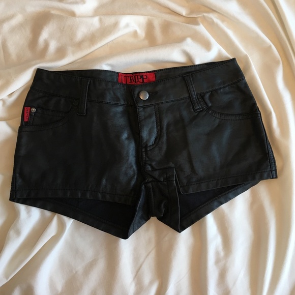 Vegan leather shorts from Nasty Gal