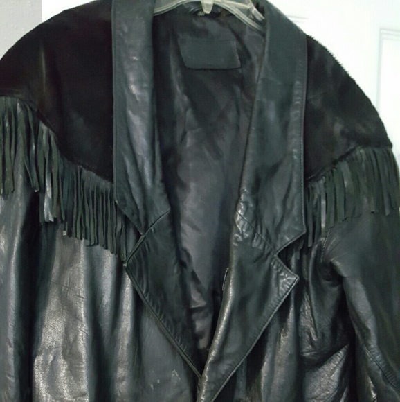 Leather Fringe Jacket