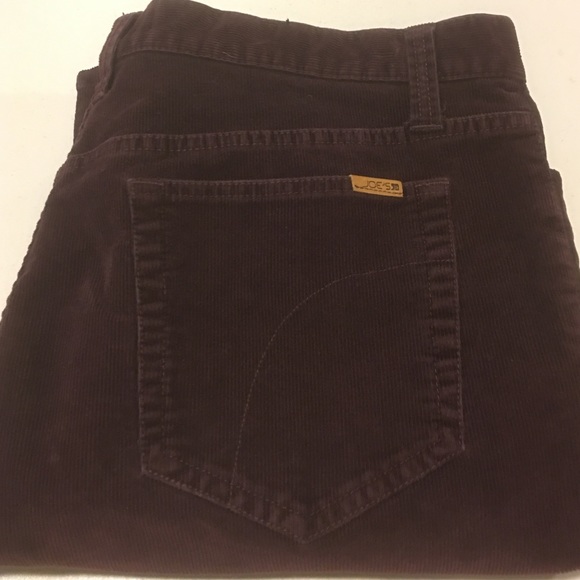 Joe's corduroy 36w/33L Bordeaux color 3% stretch