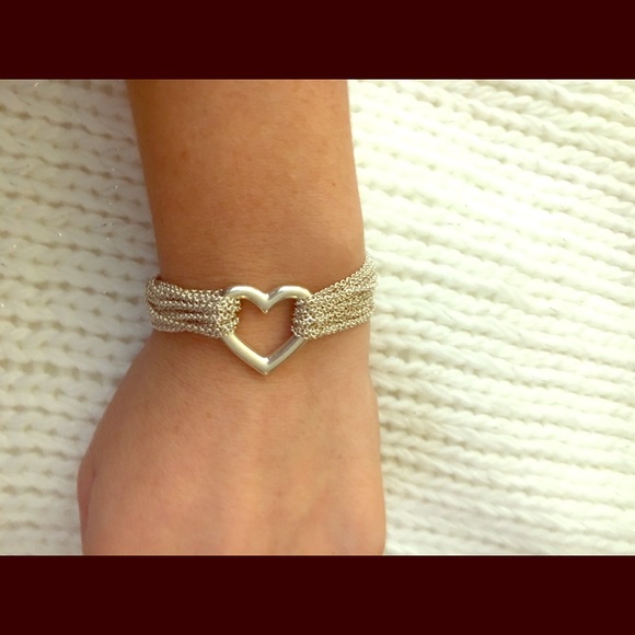 SALE Tiffany & Co. Multi Strand Heart Bracelet