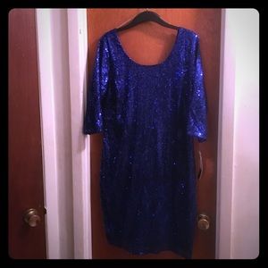 NWT Sparkly Blue Dress