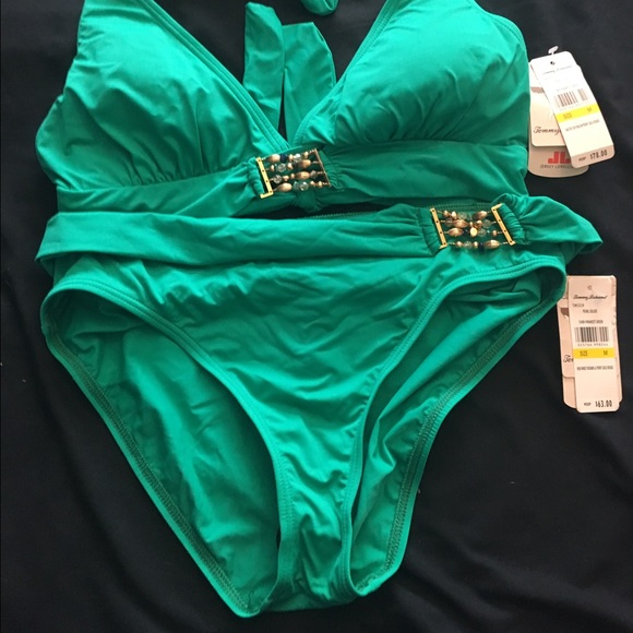 Tommy Bahama green NWT pearl solids