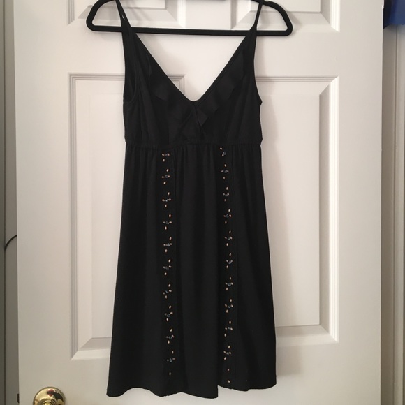 Cute black sundress.