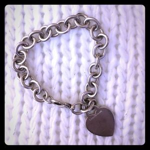 Tiffany & Co. Silver Heart Tag Bracelet