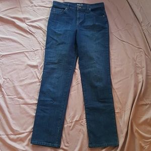 Blue denim jeans
