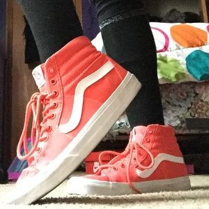More pictures of Coral Sk8 Hi Vans