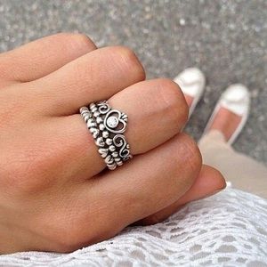 Pandora Princess Ring size 6