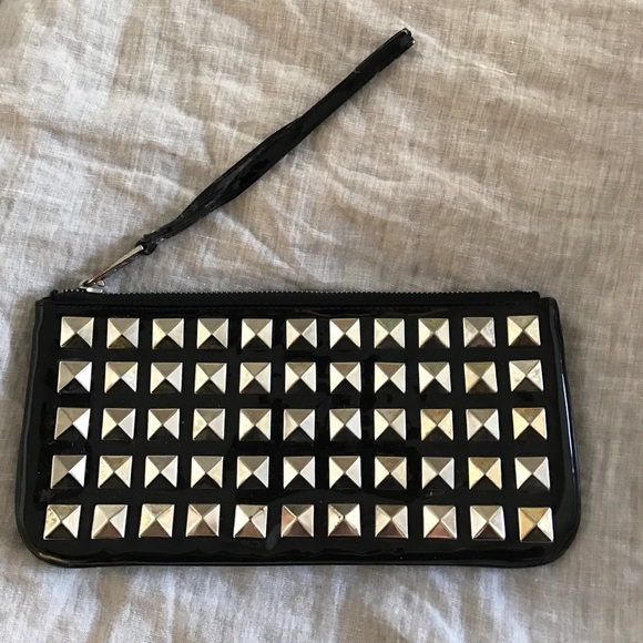 Studded silver and gold Marc Jacobs wristlet
