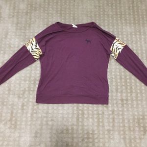 Purple Long Sleeve Tee from PINK