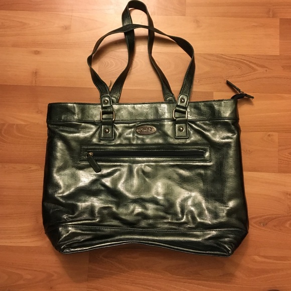 Large Metallic Green Purse