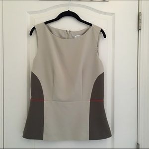 BR Banana Republic sleeveless shirt peplum 12