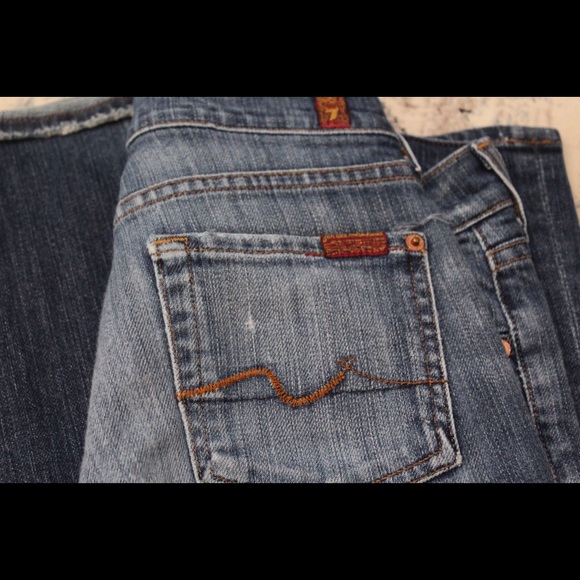 7 for All Mankind Bootcut Jeans Light Wash Sz 26