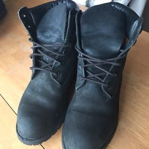 Black Timberlands Women's 8.5