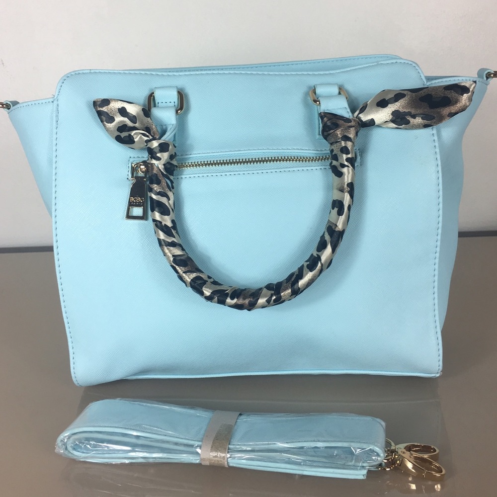 ❤️Last one ♥️BCBG Paris Scarf Story satchel bag - Picture 6 of 8