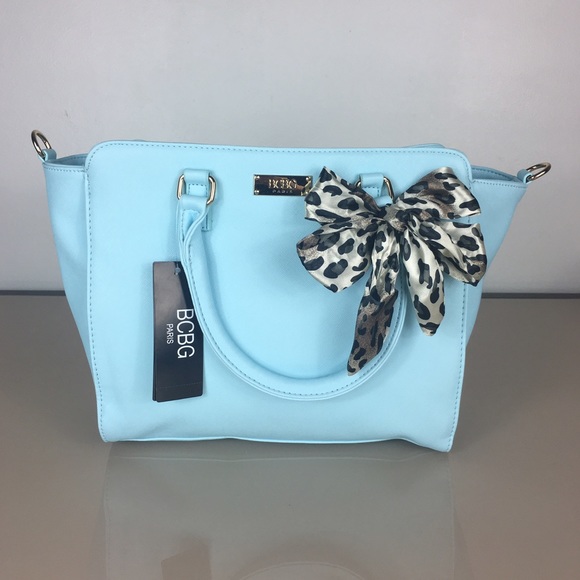 ❤️Last one ♥️BCBG Paris Scarf Story satchel bag - Picture 2 of 8