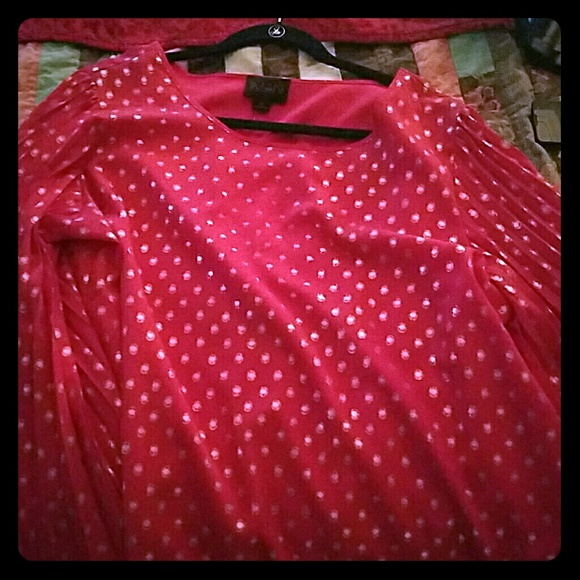 Iman red and gold shirt size XL