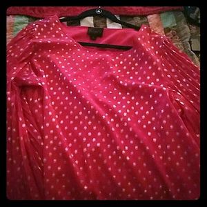 Iman red and gold shirt size XL