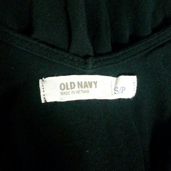 Old Navy black low neckline peplum top - Picture 3 of 4