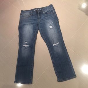 Jean crop pants