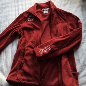 Columbia WSU Cougar fleece jacket