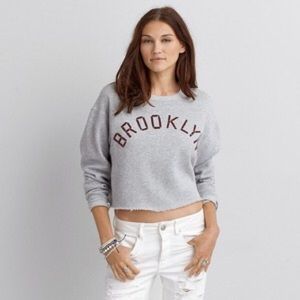 Brooklyn Cropped Sweatshirt American Eagle