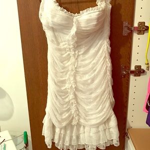 White lace Bebe Dress