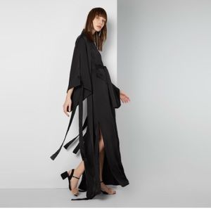 Fame and Partners black Kiki Kimono Coat, size 4