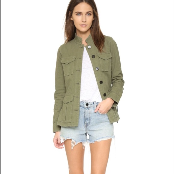 Tory burch side lace military jacket