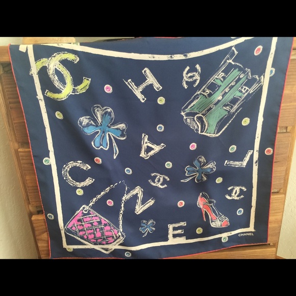 Chanel silk scarf