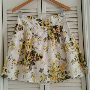 Mimi Chica A-line Floral Skirt with Elastic Waist