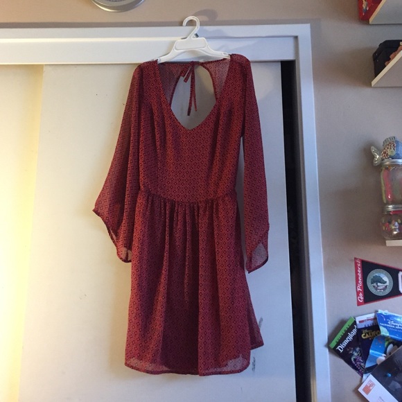 Red party dress fancy