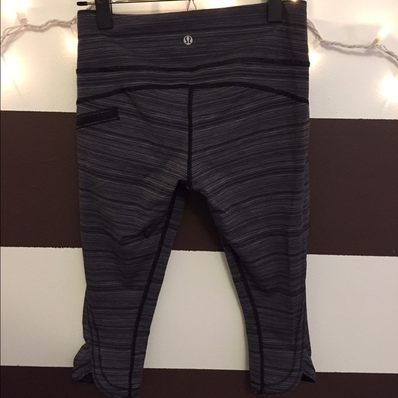 Grey Lululemon Crops
