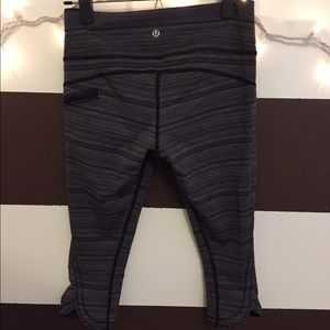 Grey Lululemon Crops