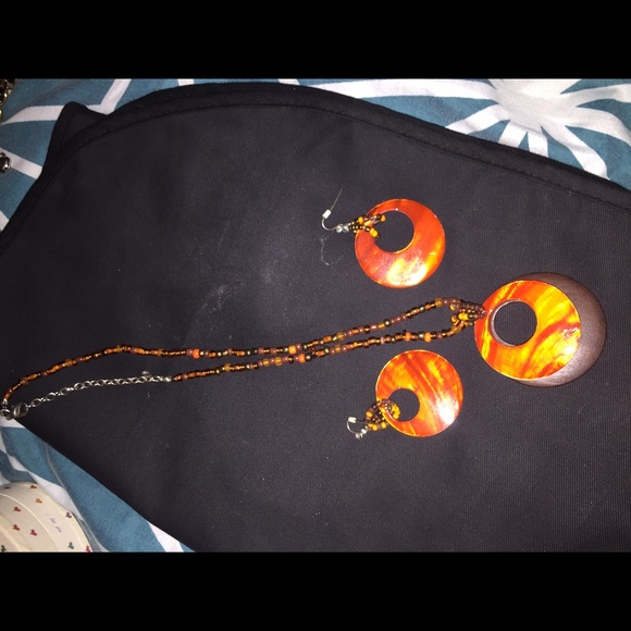 Necklace and earrings