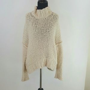 Free people chunky cowl neck sweater